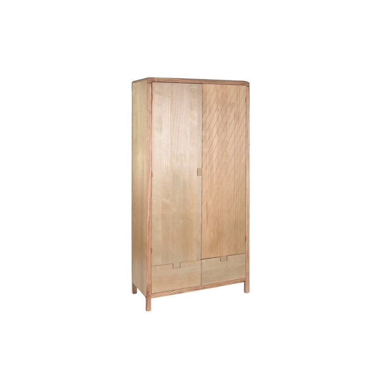 Wardrobe DKD Home Decor Natural Pinewood MDF Wood 90 x 40 x 180 cm