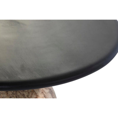 Mesa de apoio DKD Home Decor 58,5 x 58,5 x 53 cm Cristal Preto Madeira de mangueira