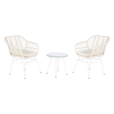 Conjunto de mesa com 2 cadeiras DKD Home Decor 56 x 57,5 x 82 cm