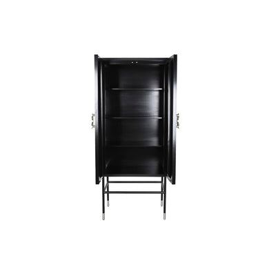 Armoire DKD Home Decor Noir Gris Résine Os Bois MDF 75 x 40 x 181 cm