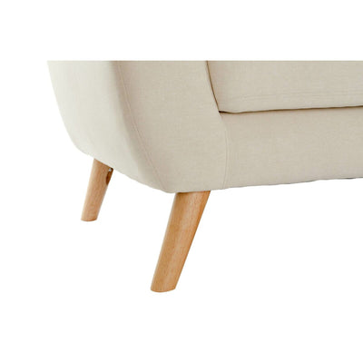 Canapé chaise longue DKD Home Decor Crème Bois d'hévéa 226 x 144 x 84 cm