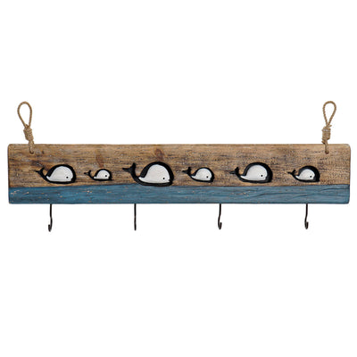 Wall mounted coat hanger DKD Home Decor Aged finish Metal Wood (85 x 4 x 33 cm)