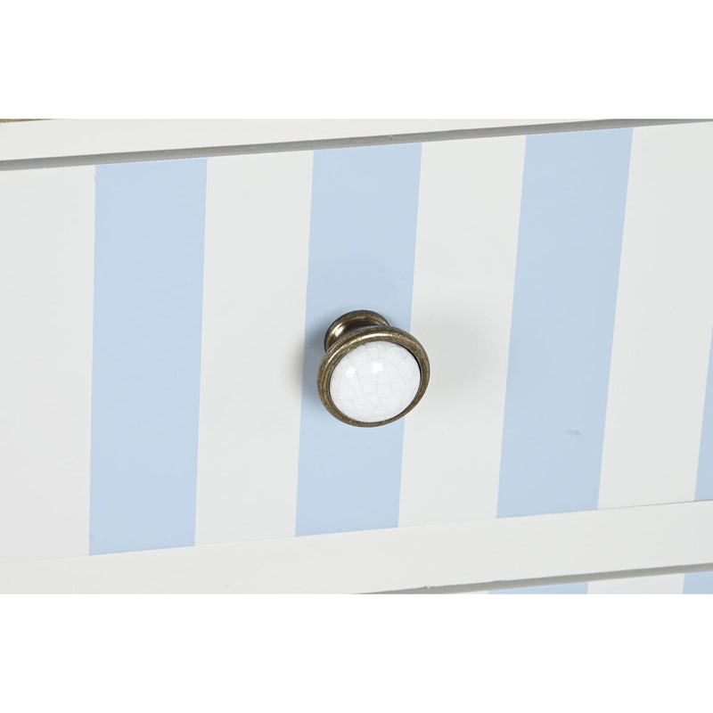 Meubles de télévision DKD Home Decor Blanc Bleu ciel (120 x 48 x 60 cm)