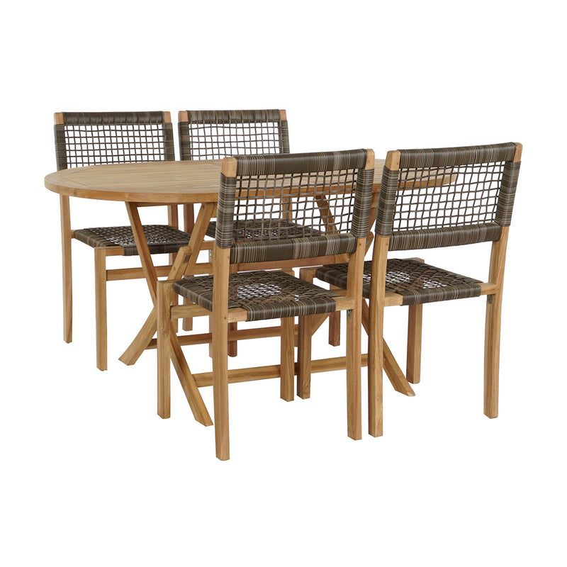 Ensemble Table + 4 Chaises DKD Home Decor 90 cm 150 x 90 x 75 cm