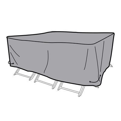 Capa Protetora DKD Home Decor Mesa Preto Alumínio Cinzento escuro (200 x 130 x 60 cm)