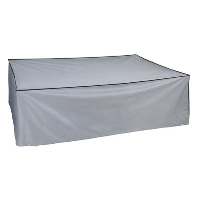 Étui de protection DKD Home Decor Table Noir Aluminium Gris foncé (200 x 130 x 60 cm)