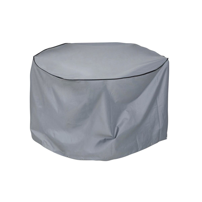 Capa Protetora DKD Home Decor Mesa Preto Alumínio Cinzento escuro (132 x 132 x 75 cm)
