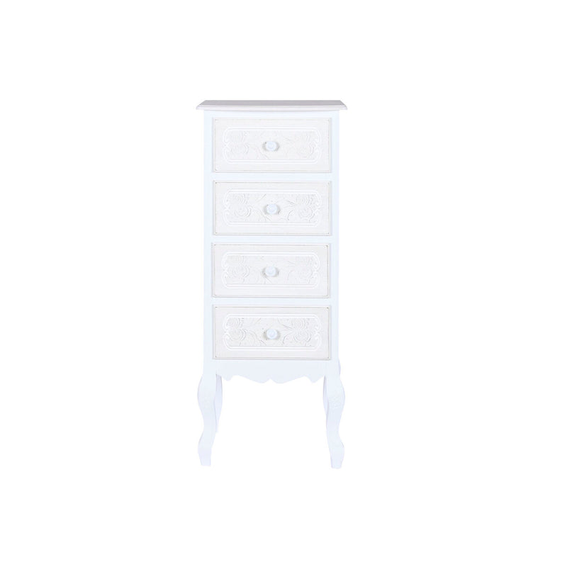 Chest of drawers DKD Home Decor White Wood MDF Wood Romantic 40 x 36 x 100 cm 40 x 34 x 100 cm