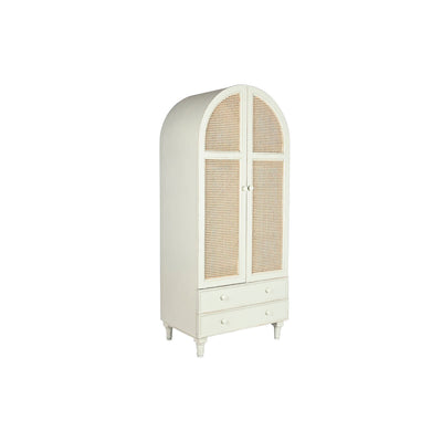 Cupboard DKD Home Decor 85 x 56 x 200 cm Natural White Rattan