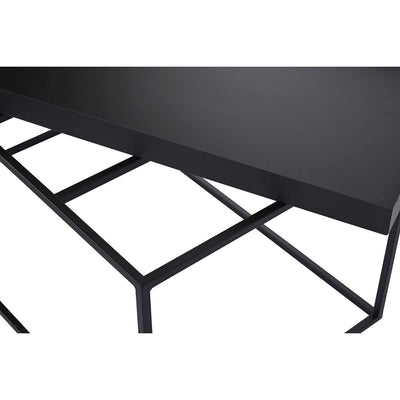 Conjunto de 2 mesas DKD Home Decor Preto 80 x 50 x 45 cm