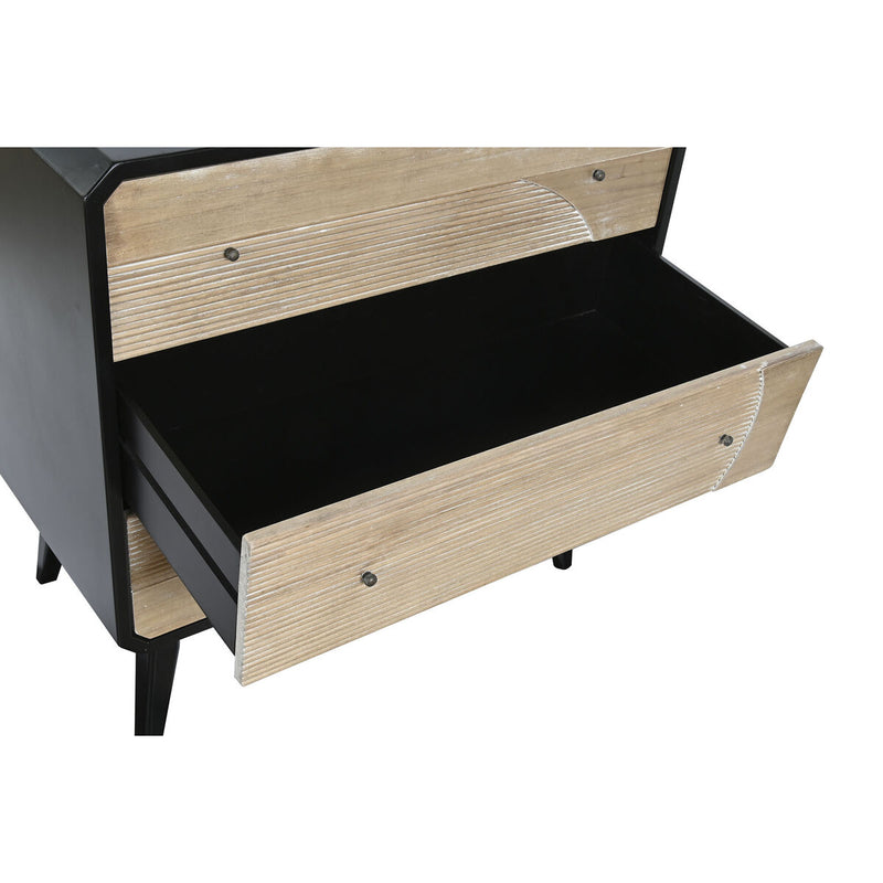 Chest of drawers DKD Home Decor Black Wood Modern (80 x 40 x 79,5 cm)