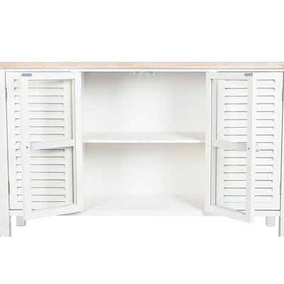 Sideboard DKD Home Decor White Fir MDF Wood 130 x 40 x 80 cm