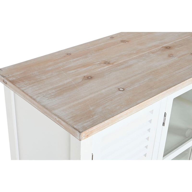 Sideboard DKD Home Decor White Fir MDF Wood 130 x 40 x 80 cm