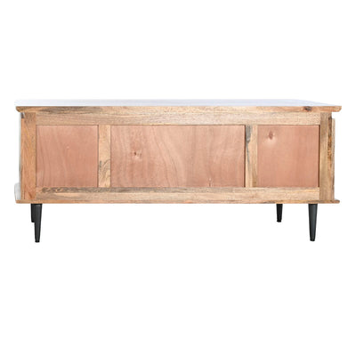 TV furniture DKD Home Decor Natural Metal Mango wood 140 x 40 x 55 cm