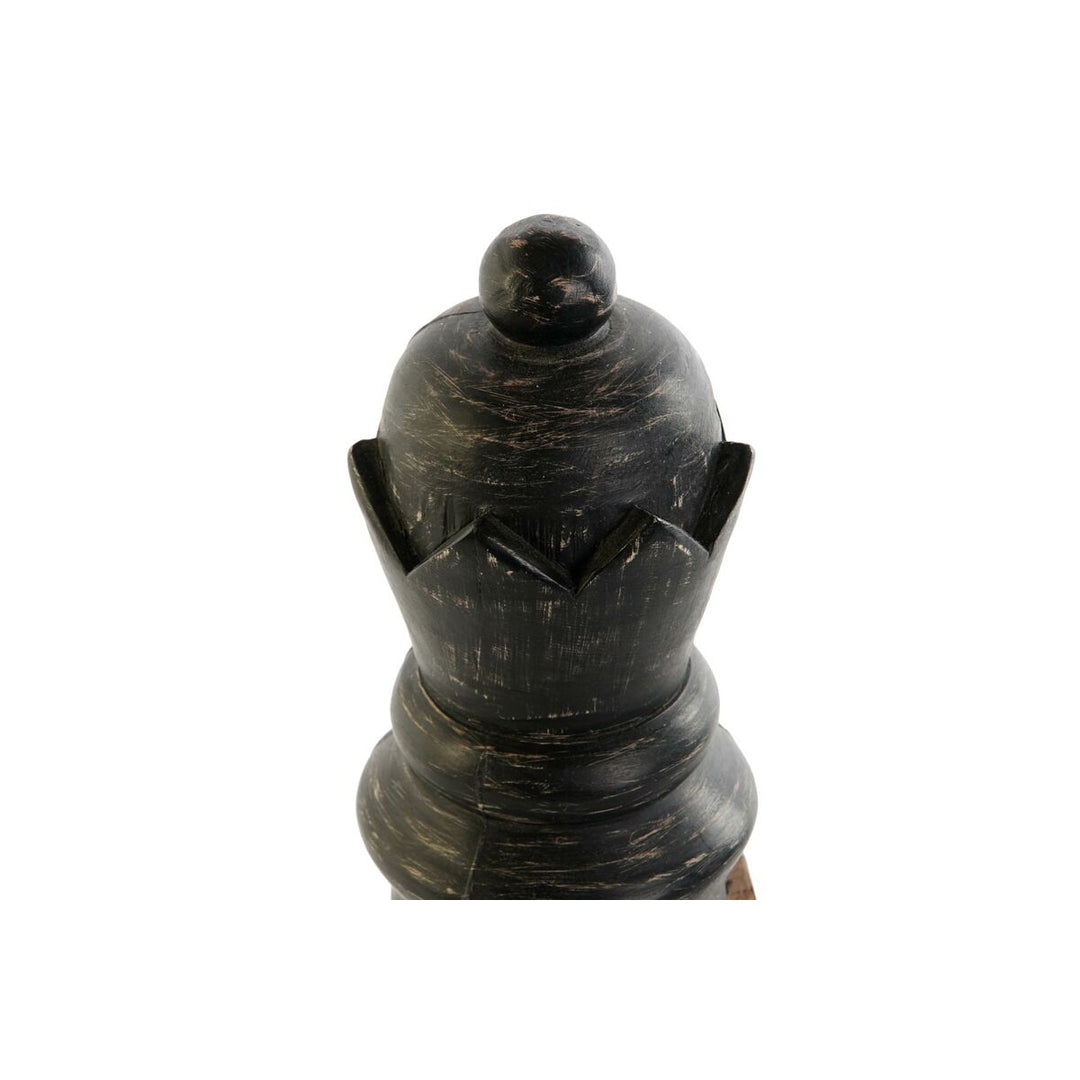 Decorative Figure DKD Home Decor White Brown Black Chess Pieces Loft 12 x 12 x 48 cm (2 Units)