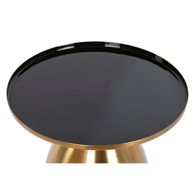 Side table DKD Home Decor Black Golden Metal 40 x 40 x 52 cm