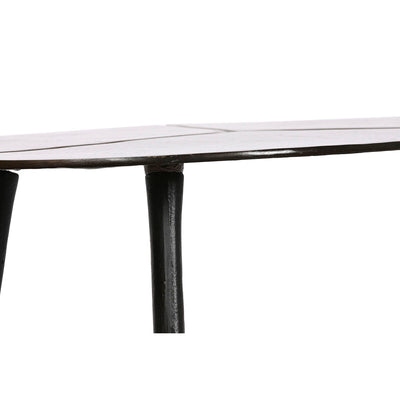 Side table DKD Home Decor Black Golden Aluminium Brass 78 x 45 x 40 cm (2 Units)