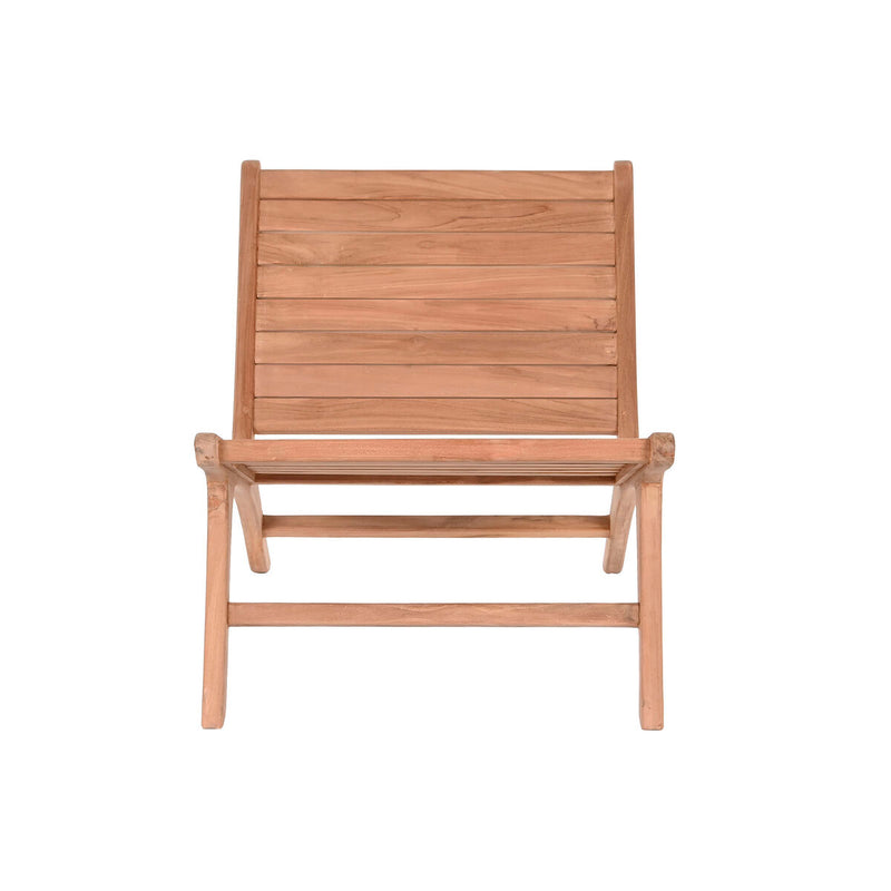 Chaise de jardin DKD Home Decor Marron Teck 60 x 81 x 66 cm