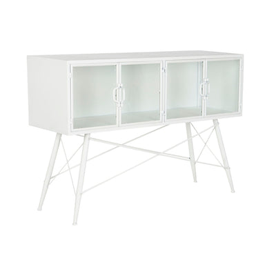 Console DKD Home Decor White Metal Crystal 120 x 35 x 80 cm