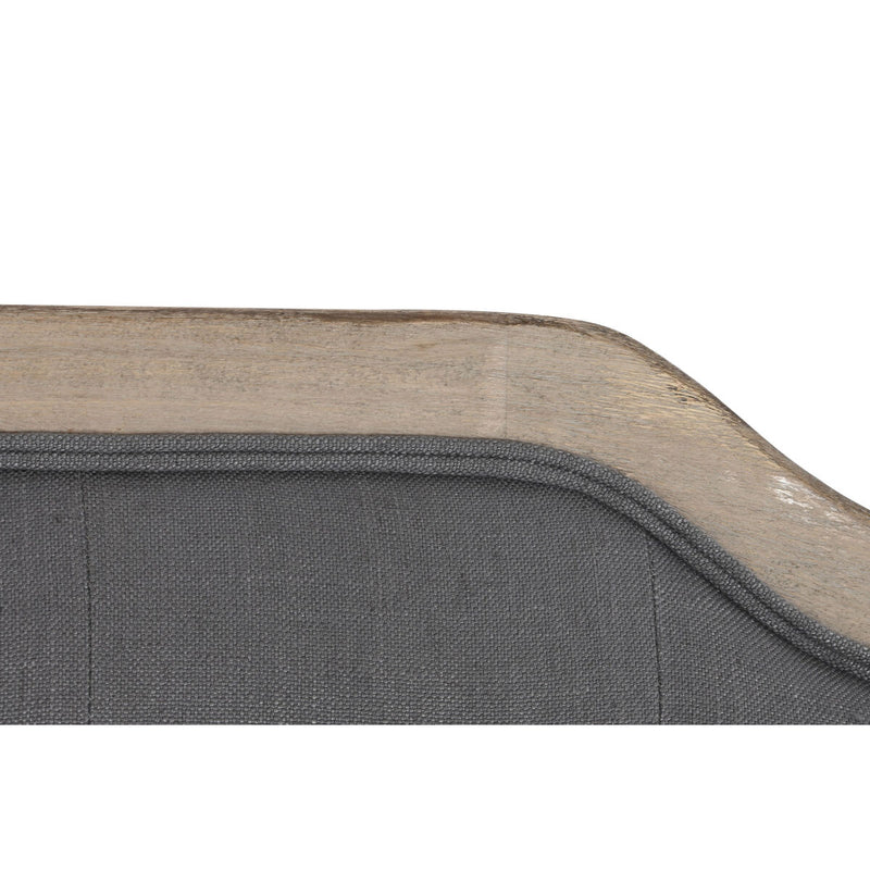 Cabeceira de Cama DKD Home Decor Cinzento escuro Madeira da borracha 160 x 10 x 120 cm