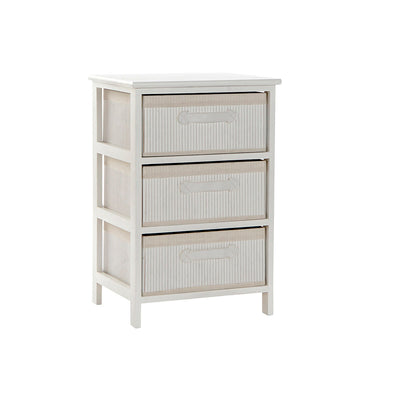 Chest of drawers DKD Home Decor White Bamboo Paolownia wood 42 x 32 x 63 cm