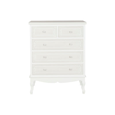 Chest of drawers DKD Home Decor White MDF Wood Romantic 80 x 40 x 105 cm