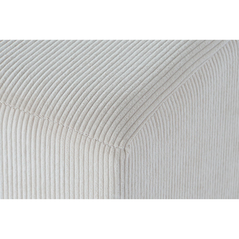 Repose-pied DKD Home Decor Beige Polyester Bois MDF 40 x 40 x 40 cm