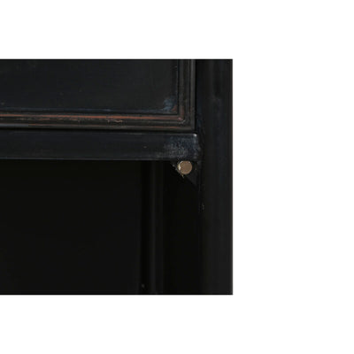 Bureau DKD Home Decor Noir Métal Verre 120 x 50 x 80 cm