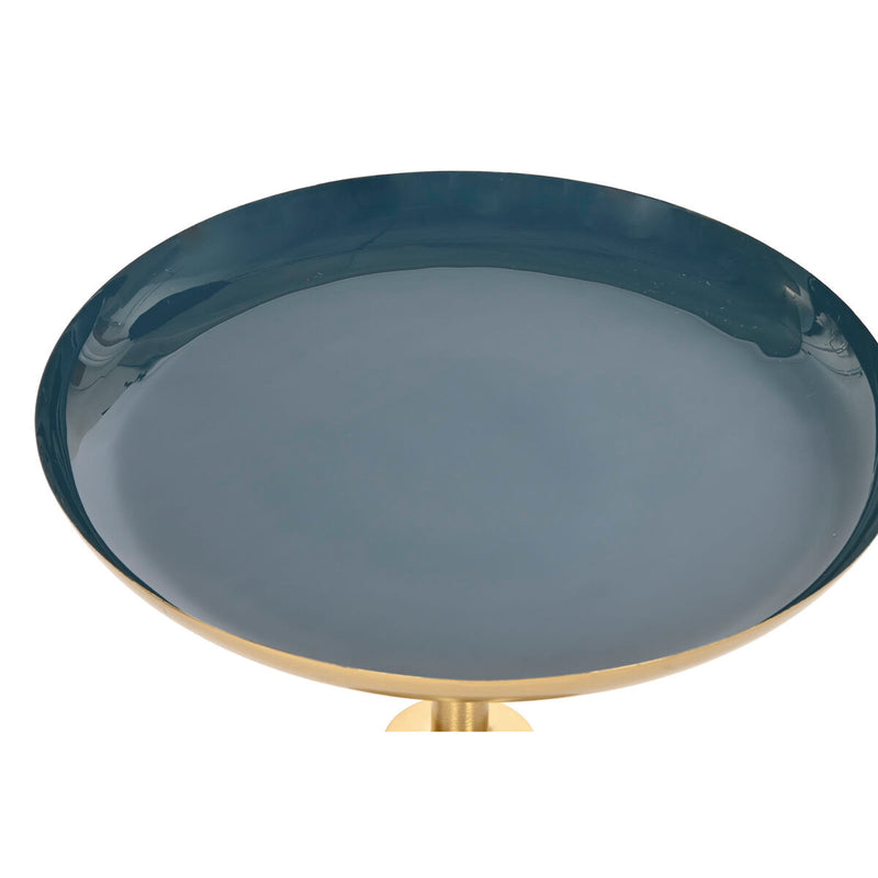 Conjunto de 2 mesas Home ESPRIT Azul Dourado 40,5 x 40,5 x 48 cm