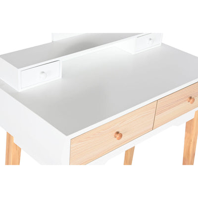 Dresser Home ESPRIT White Natural MDF Wood 80 x 40 x 127 cm