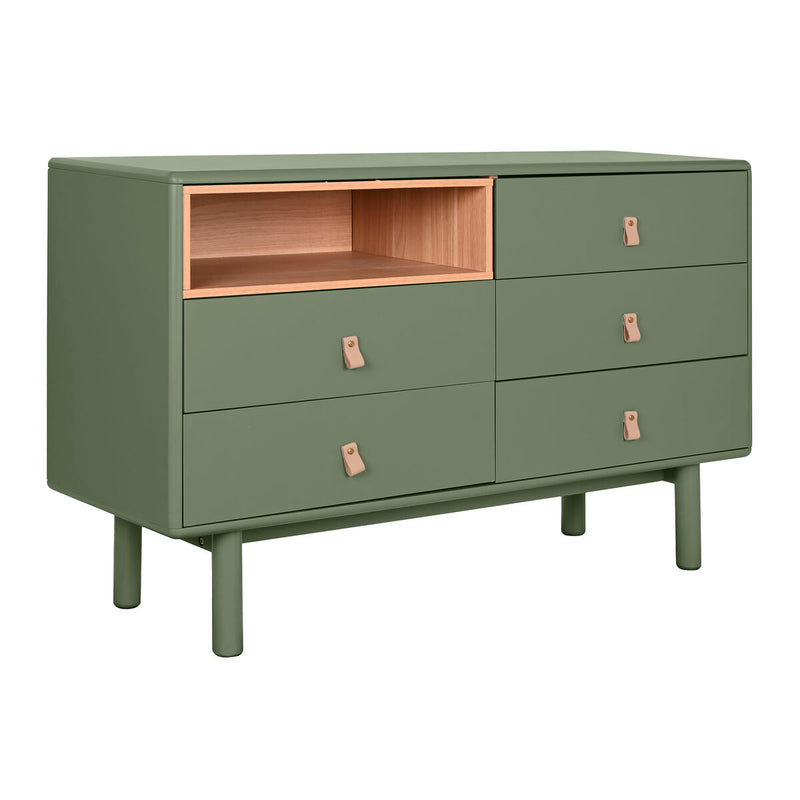 Chest of drawers Home ESPRIT Green polypropylene MDF Wood 120 x 40 x 75 cm