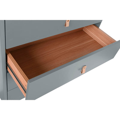 Chest of drawers Home ESPRIT Blue Grey polypropylene MDF Wood 80 x 40 x 117 cm
