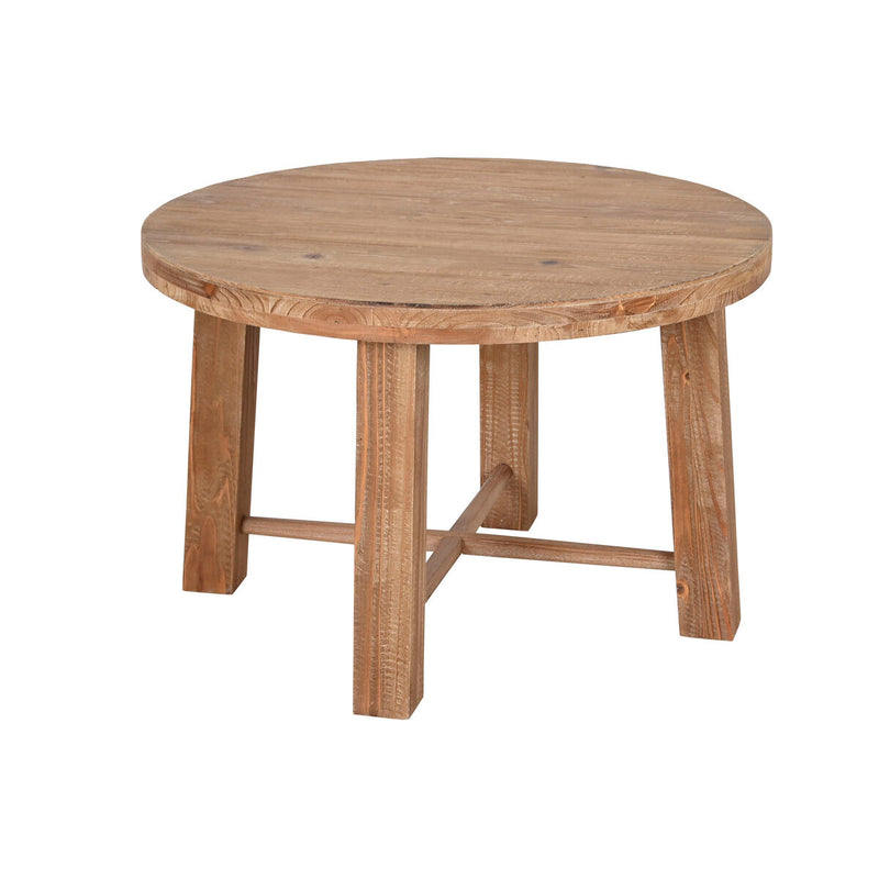 Small Side Table Home ESPRIT Brown Fir MDF Wood 80 x 80 x 53,5 cm