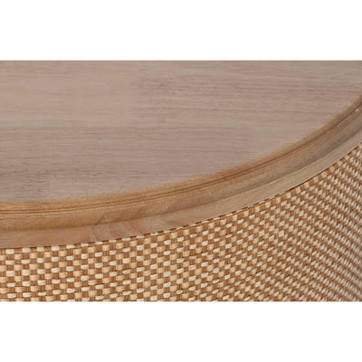 Petite Table d'Appoint Home ESPRIT Naturel Corde Sapin 70 x 70 x 42 cm