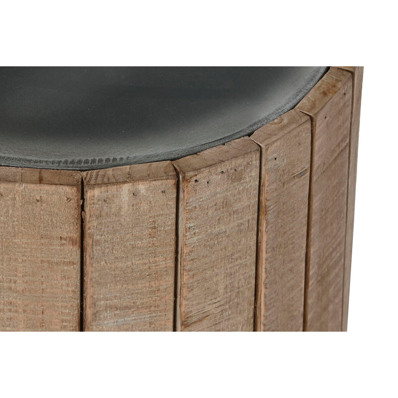 Side table Home ESPRIT Natural Fir MDF Wood 36 x 36 x 45 cm