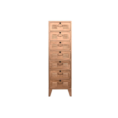 Chest of drawers Home ESPRIT Golden Metal Loft 40 x 34 x 139 cm