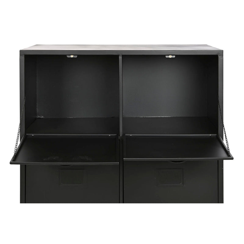 Chest of drawers Home ESPRIT Black Metal Loft 75 x 45 x 80 cm