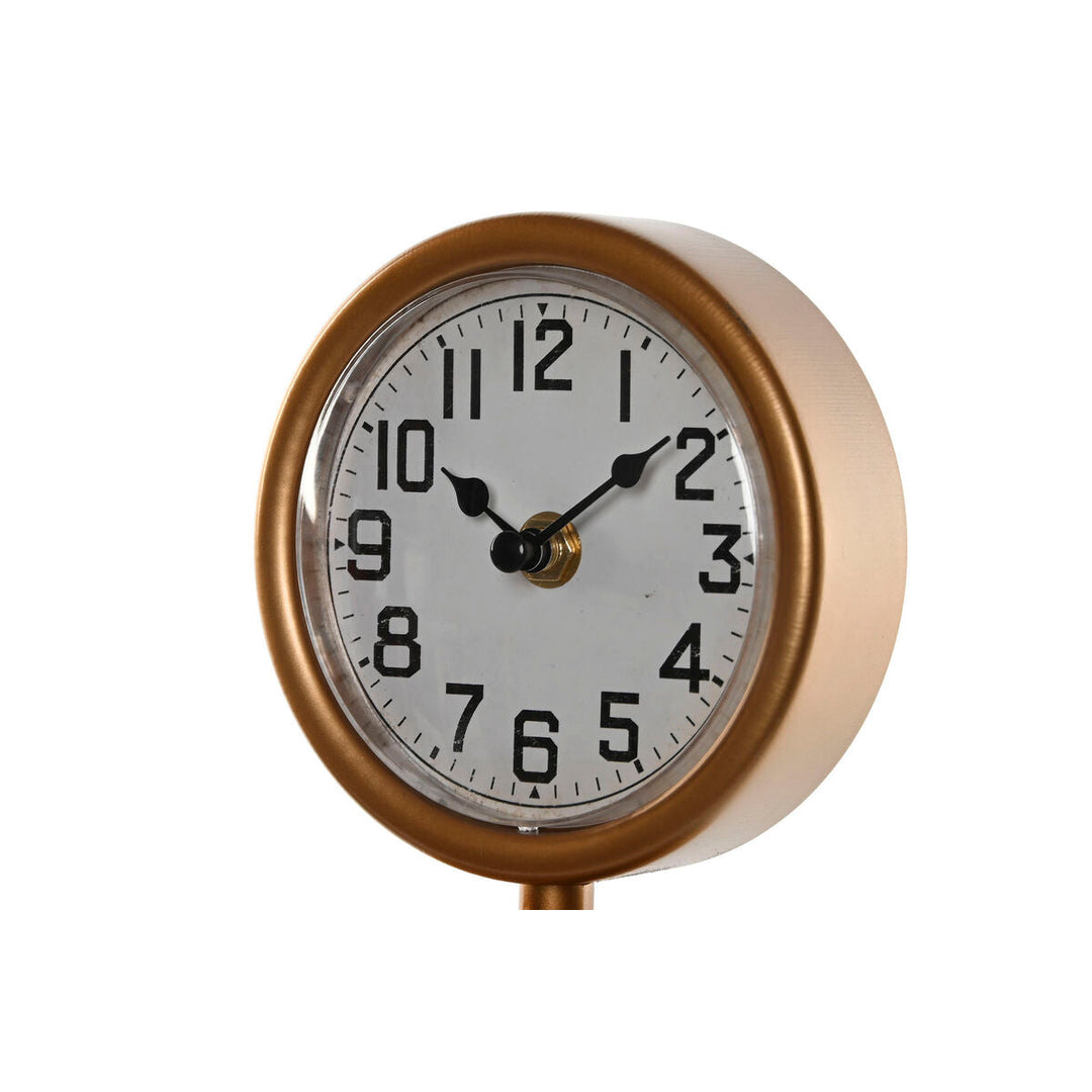 Table clock Home ESPRIT Green Orange Vintage gasolinera (2 Units)