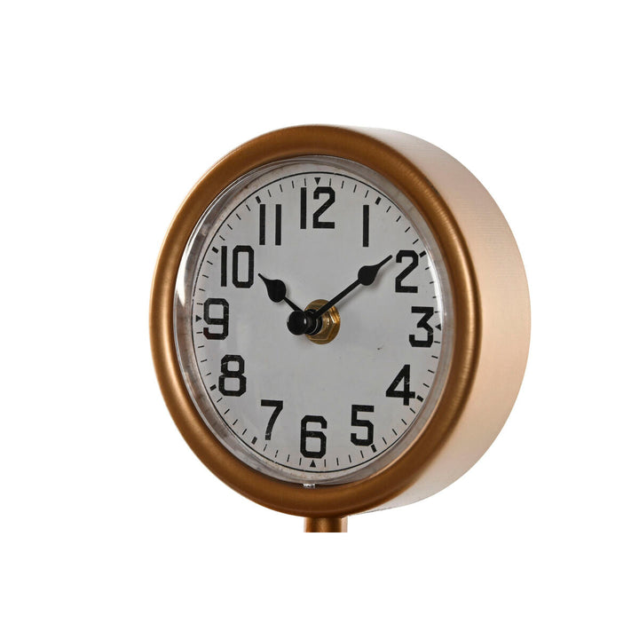 Table clock Home ESPRIT Green Orange Vintage gasolinera (2 Units)