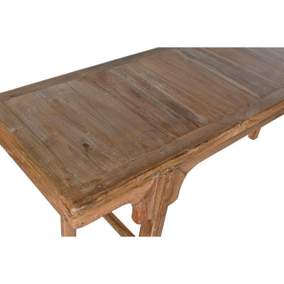 Table d'appoint Home ESPRIT Brun foncé bois de teck 195 x 50 x 82 cm