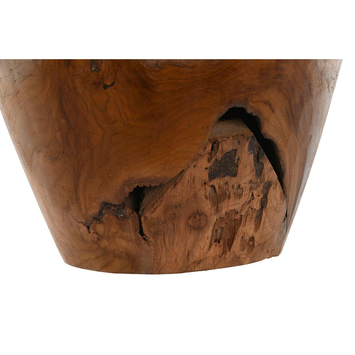 Vase Home ESPRIT Natural Dark brown Teak 34 x 34 x 40 cm