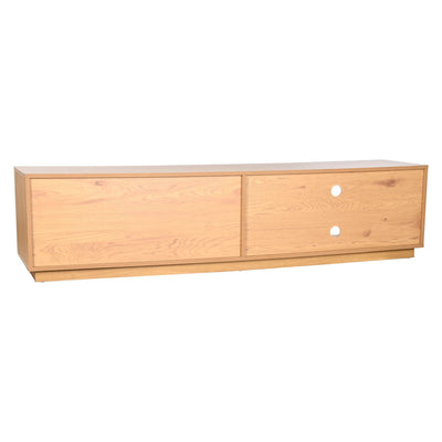 TV furniture Home ESPRIT Natural Oak MDF Wood 180 x 40 x 42 cm