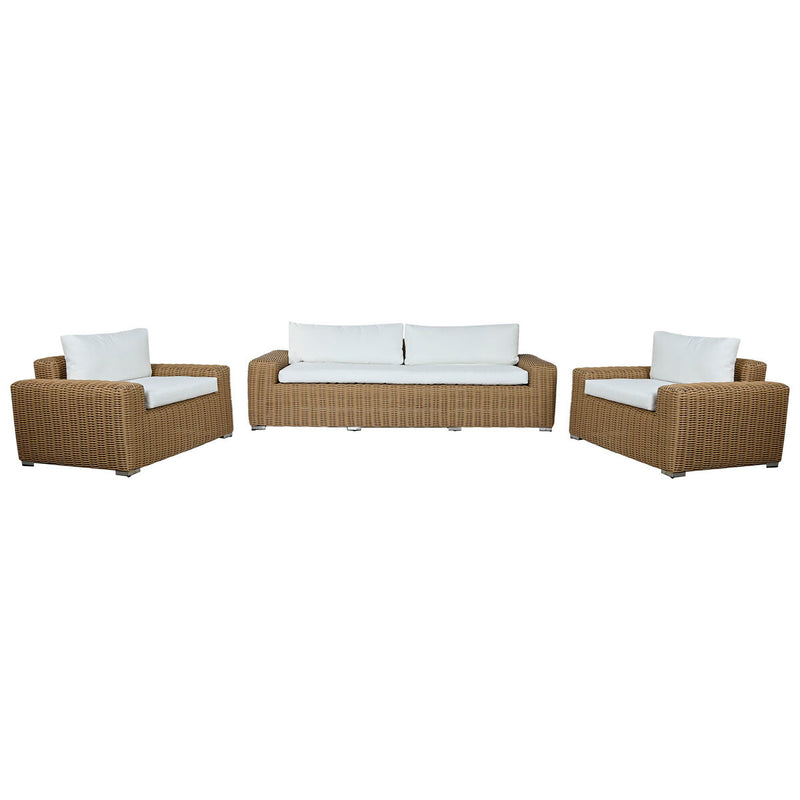 Sofa and table set Home ESPRIT Crystal synthetic rattan 248 x 85 x 80 cm