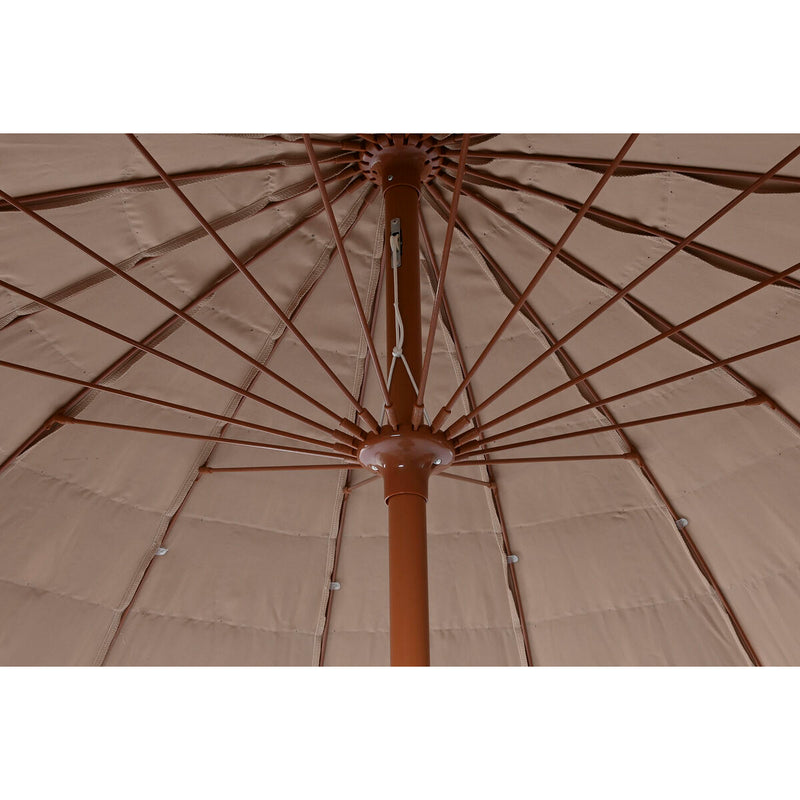 Parasol Home ESPRIT Castanho Polietileno Aço 250 x 250 x 245 cm