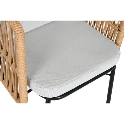 Garden chair Home ESPRIT Beige Steel 66 x 66 x 73 cm