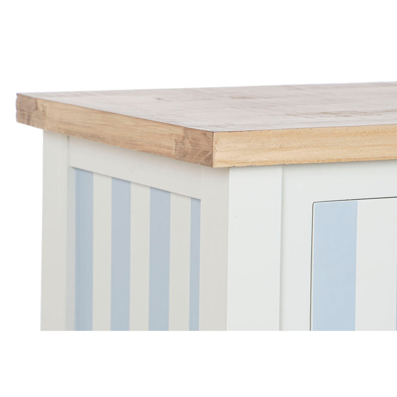 Console Home ESPRIT Blue White Paolownia wood 103 x 35 x 80 cm