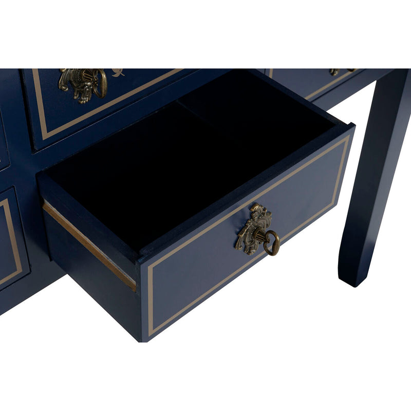 Console Home ESPRIT Brown Navy Blue Paolownia wood 103 x 35 x 80 cm