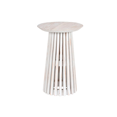 Small Side Table Home ESPRIT White Mindi wood 40 x 40 x 60 cm