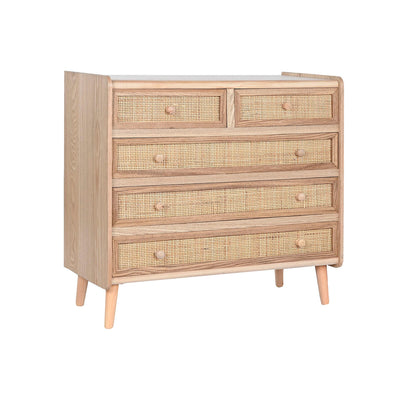 Chest of drawers Home ESPRIT Natural Paolownia wood 80 x 35 x 77 cm