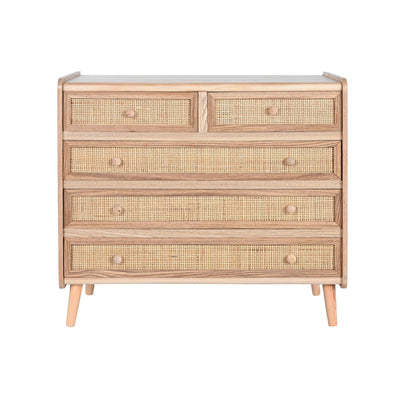 Chest of drawers Home ESPRIT Natural Paolownia wood 80 x 35 x 77 cm